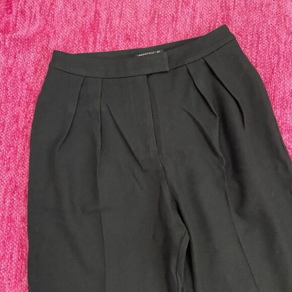 Nasty Gal Tapered Pleated High Waisted Smart Pants Black Size US 6 - Picture 2 of 12